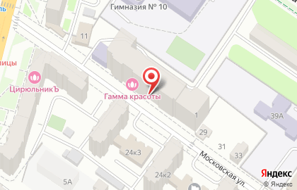 Компания Терра на Московской улице на карте
