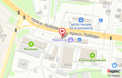 Цветочный магазин Цветочный рай в Петропавловске-Камчатском на карте