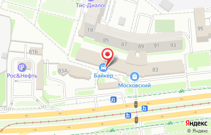 Мотосалон Байкер на Московском проспекте на карте
