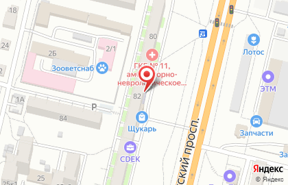 Мастерская по сухой чистке подушек на Университетском проспекте на карте