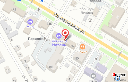 Гостиница Россошь на карте