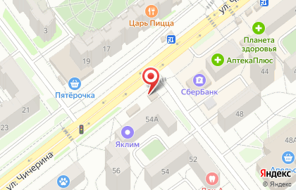 Магазин Жупиков на улице Чичерина на карте