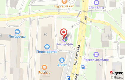 АЗС в Стерлитамаке на карте