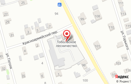 Тобольское лесничество на карте