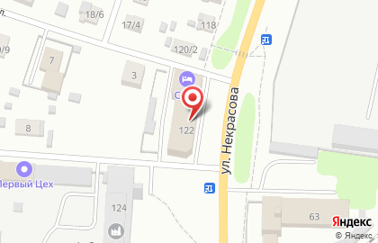 Продовольственный магазин Фарватер на улице Некрасова на карте