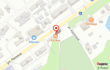 Суши-бар Катана на улице Ленина на карте