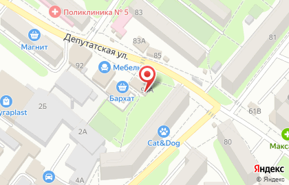 Магазин Правильный цыпленок на Депутатской улице на карте