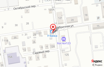 Банка на Фабричной улице на карте