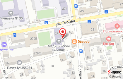 Банкомат Россельхозбанк в Ставрополе на карте