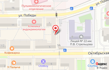 Аптека Сайдана на Октябрьской улице на карте
