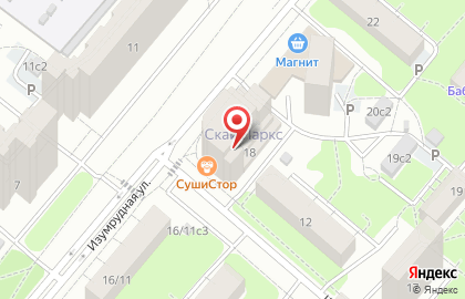 Алкомаркет Винлаб на Изумрудной улице на карте