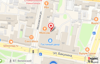 Мастерская подарков Арсенал-принт на Московской улице на карте