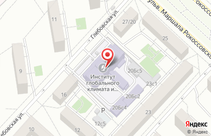 Институт глобального климата и экологии Росгидромета и РАН на карте