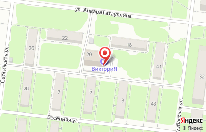 Гостиница Виктория в Свердловском районе на карте