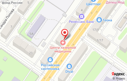 Тверской центр лазерной медицины в Твери на карте
