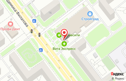 Торгово-монтажная компания Галерея на проспекте Академика Филатова на карте