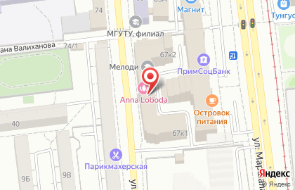 Елена на улице Пушкина на карте