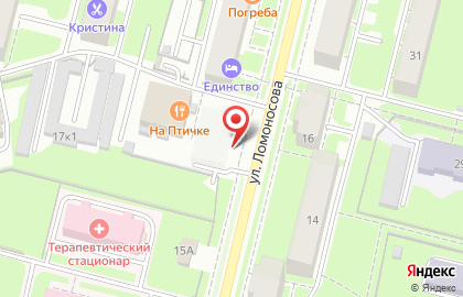 Киоск по продаже кондитерских изделий на улице Ломоносова на карте