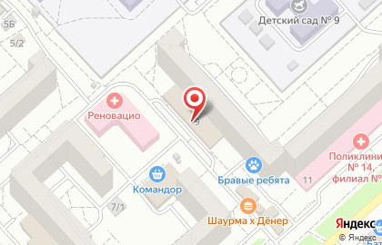 Служба доставки суши Оригами в Советском районе на карте