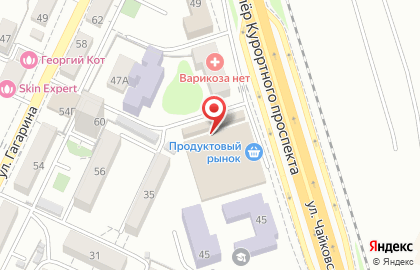 Магазин посуды Казанок на улице Чайковского на карте