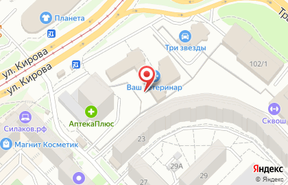 Центр бухгалтерских услуг на улице Кирова на карте