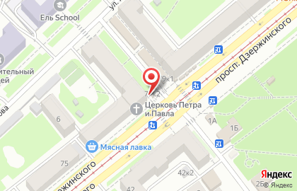 Компания по продаже цветов АннаОпт на проспекте Дзержинского на карте