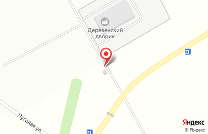 Деревенский дворик на Луговой улице на карте
