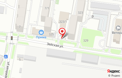 Торговая компания Вселенная на Зейской улице на карте