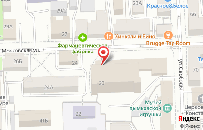 Банкомат СберБанк на Московской улице, 20 на карте