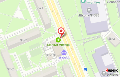 Клуб Nevsky на улице Бабушкина на карте