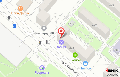 Мини-маркет Николай Третий на Проспекте Вернадского на карте