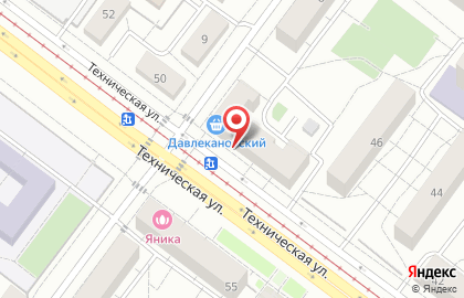 Ермолинские полуфабрикаты, Железнодорожный район на Технической улице на карте