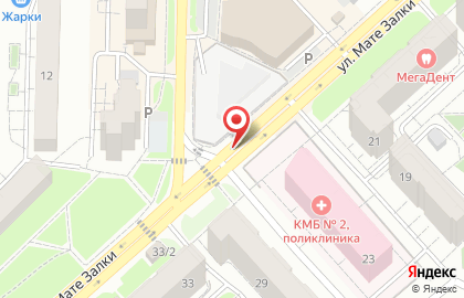 Шиномонтажная мастерская на улице Мате Залки на карте