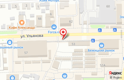 Киоск печатной продукции Союзпечать на улице Ульянова на карте