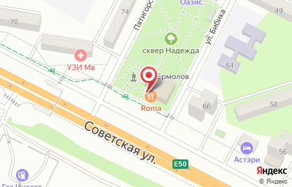 Пиццерия Roma-pizza в Минеральных Водах на карте