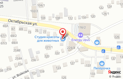 Стоматологическая клиника Денталия на Октябрьской улице на карте