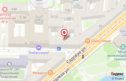 Мини-отель Алые Паруса на проспекте Римского-Корсакова на карте