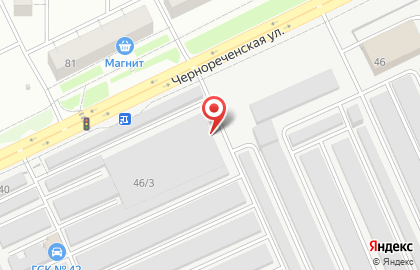 Автостоянка в Кургане на карте