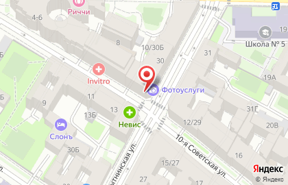 Салон красоты в Санкт-Петербурге на карте