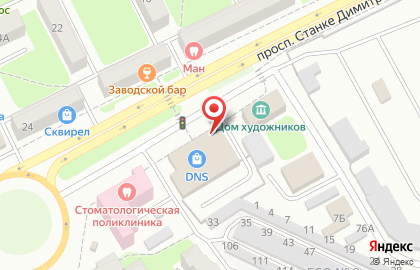 Сервисный центр DNS на проспекте Станке Димитрова на карте