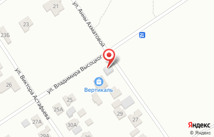 Магазин продуктов Вертикаль на карте
