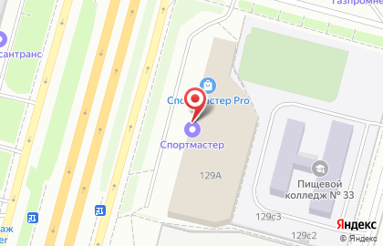 Спортмастер на Пражской на карте