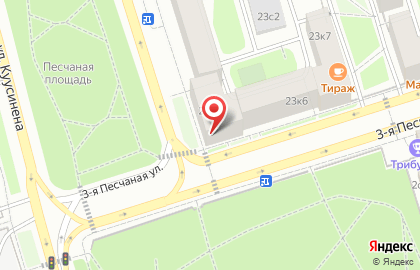 Супермаркет ДИКСИ на Новопесчаной улице на карте