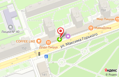 Аптека Farmani на улице Максима Горького на карте