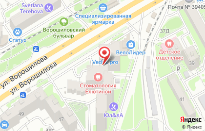 Стоматология Елютиной на карте