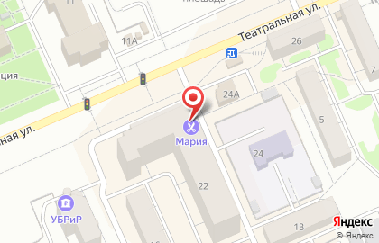 Компания кадастровых работ на Театральной улице на карте