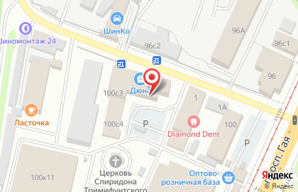 ТЦ Дюна в Железнодорожном районе на карте