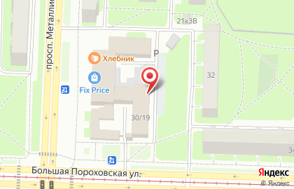 Спортивный комплекс Центр Физкультура и Здоровье в Красногвардейском районе на карте