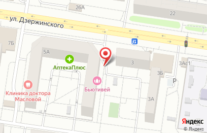 Супермаркет Магнит у дома в Автозаводском районе на карте