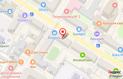 Ателье НаперстОК в Центральном районе на карте